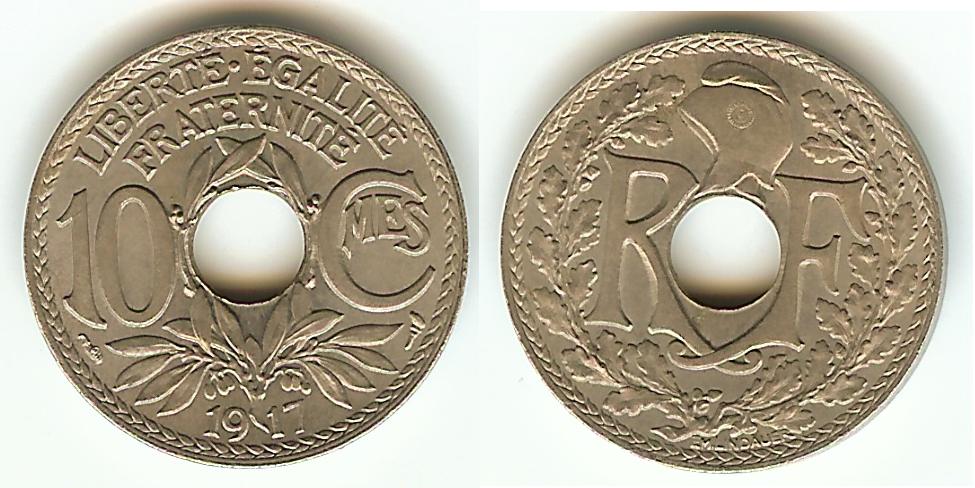 10 Centimes Lindauer 1917 BU